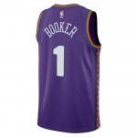 Maillot NBA Phoenix Suns Devin Booker Nike 2024-25 City Edition Violet Swingman - Homme